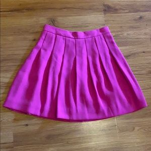 J.Crew pink pleated skirt